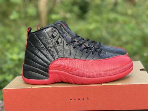 Pure original version_ the last shot of Air Jordan 12 _Flu Game__ black and red color scheme_ the goods number 130690 002. full code shipping 7.5--13-c778c211